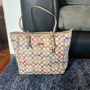 Limited Edition Rainbow Coach Tote